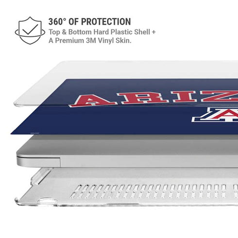 University of Arizona Primary Logo Blue MacBook Air 15in (2023-2025) Case plus Skin